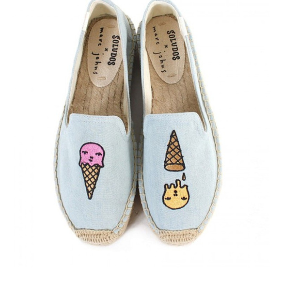 Ice Cream Platform Smoking Slipper - Chambray - Picture 1 of 1